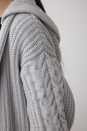 マットモールフードトッパーカーデ 詳細画像