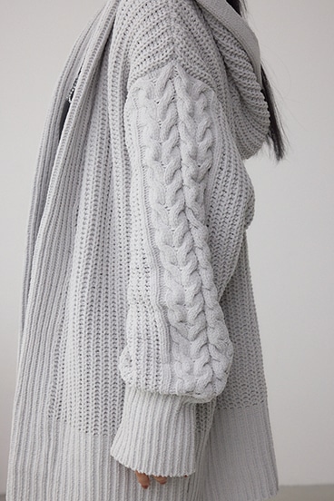 マットモールフードトッパーカーデ 詳細画像