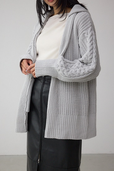 マットモールフードトッパーカーデ 詳細画像