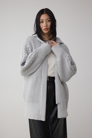 マットモールフードトッパーカーデ 詳細画像