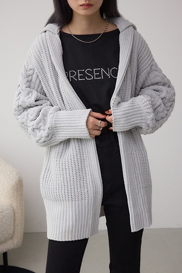 マットモールフードトッパーカーデ 詳細画像