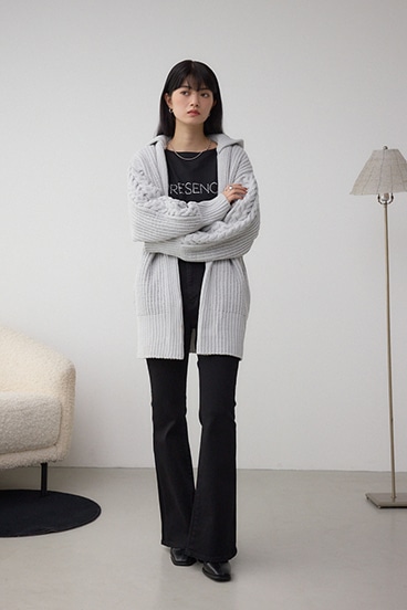 マットモールフードトッパーカーデ 詳細画像