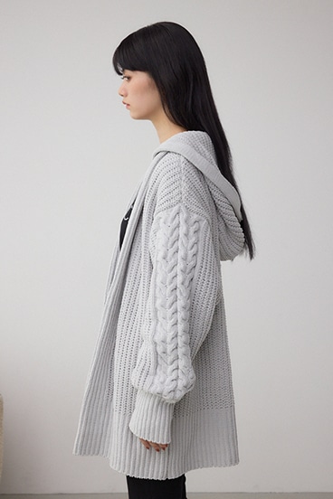 マットモールフードトッパーカーデ 詳細画像