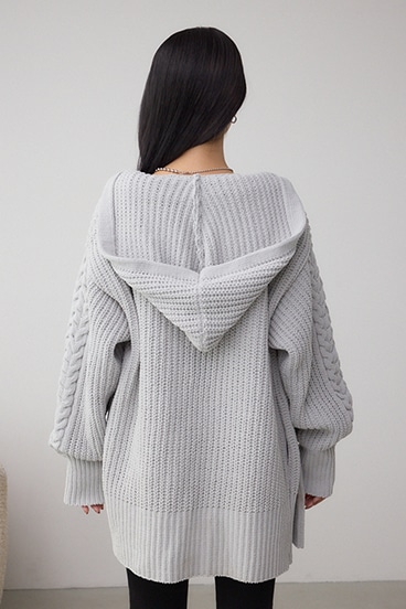 マットモールフードトッパーカーデ 詳細画像