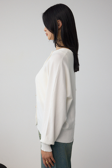 格上げ ドルマンニットカーディガン 詳細画像