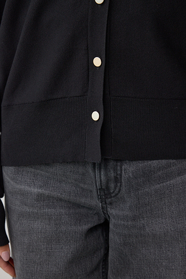 格上げ ドルマンニットカーディガン 詳細画像