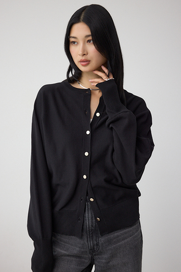 格上げ ドルマンニットカーディガン 詳細画像