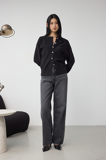 格上げ ドルマンニットカーディガン 詳細画像