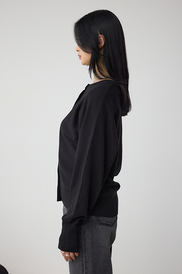 格上げ ドルマンニットカーディガン 詳細画像