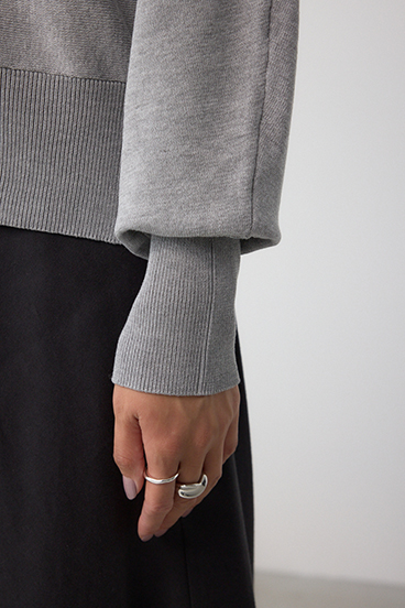 格上げ ドルマンニットカーディガン 詳細画像