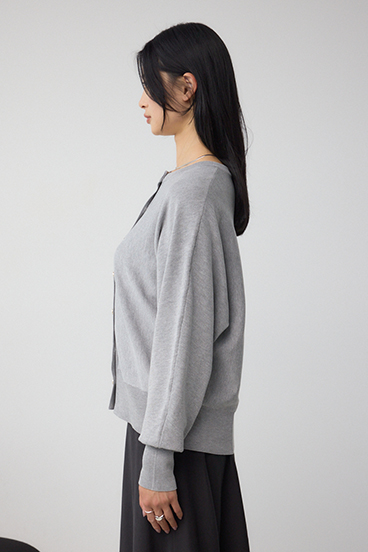 格上げ ドルマンニットカーディガン 詳細画像