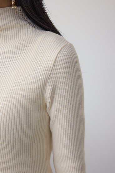 サムホールリブニットトップス 詳細画像