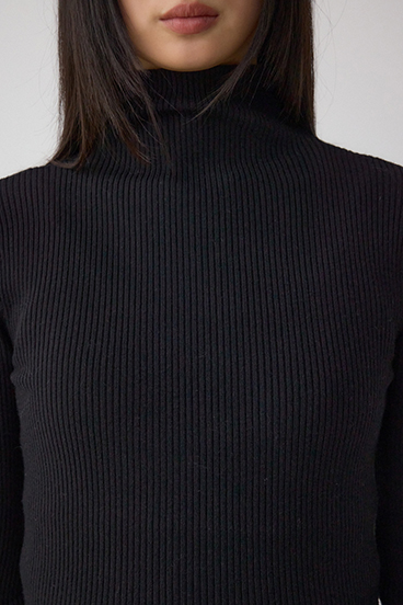 サムホールリブニットトップス 詳細画像