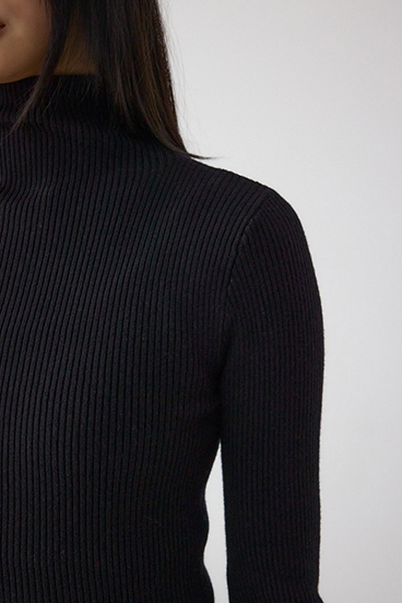 サムホールリブニットトップス 詳細画像