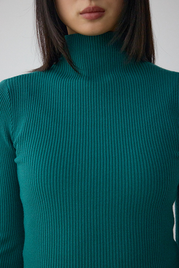 サムホールリブニットトップス 詳細画像