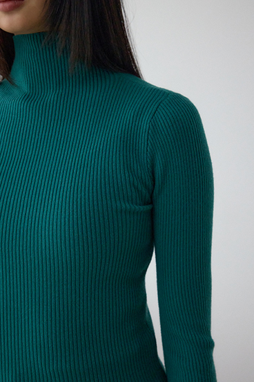 サムホールリブニットトップス 詳細画像