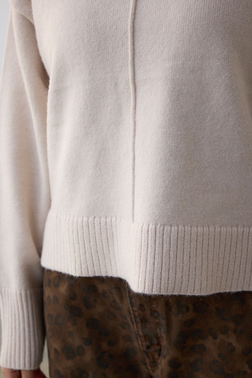 アソートカラーハイネックニットトップス 詳細画像