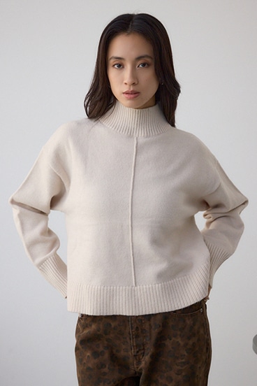 アソートカラーハイネックニットトップス 詳細画像