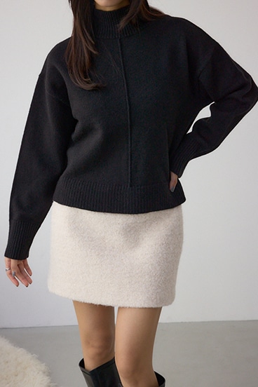 アソートカラーハイネックニットトップス