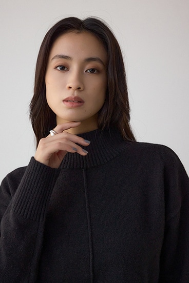 アソートカラーハイネックニットトップス