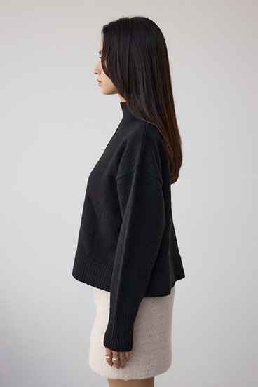 アソートカラーハイネックニットトップス 詳細画像