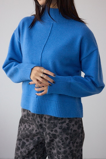 アソートカラーハイネックニットトップス