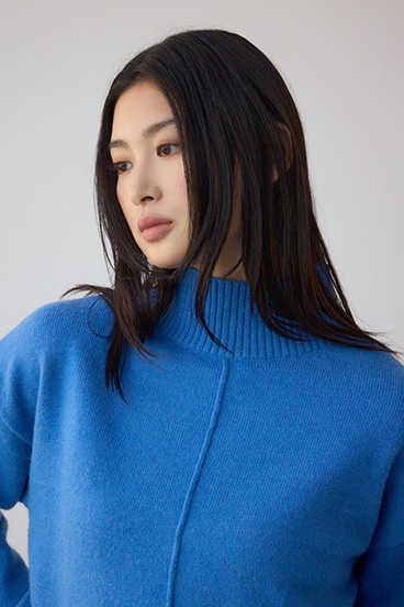 アソートカラーハイネックニットトップス