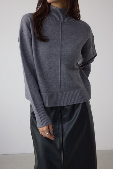 アソートカラーハイネックニットトップス