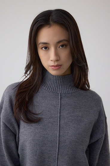 アソートカラーハイネックニットトップス