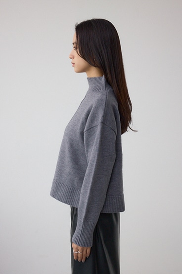 アソートカラーハイネックニットトップス 詳細画像