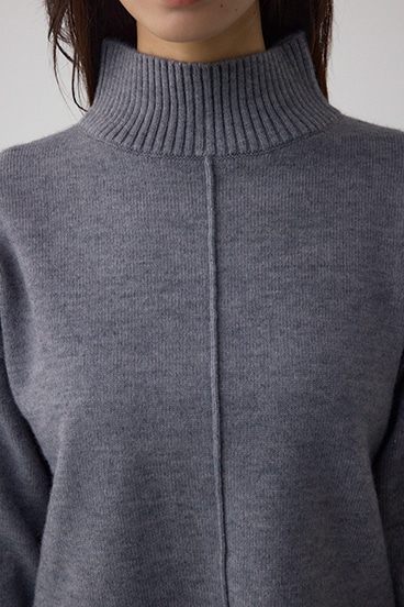 アソートカラーハイネックニットトップス 詳細画像