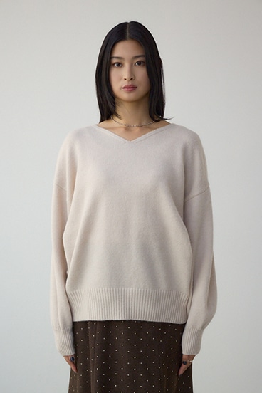 Vネックアソートカラーニットプルオーバー 詳細画像