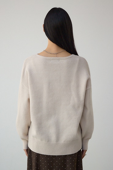 Vネックアソートカラーニットプルオーバー 詳細画像