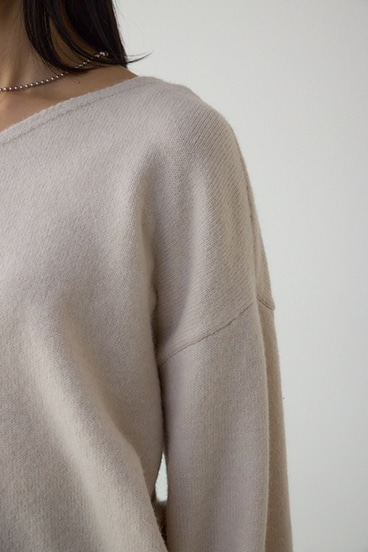 Vネックアソートカラーニットプルオーバー 詳細画像