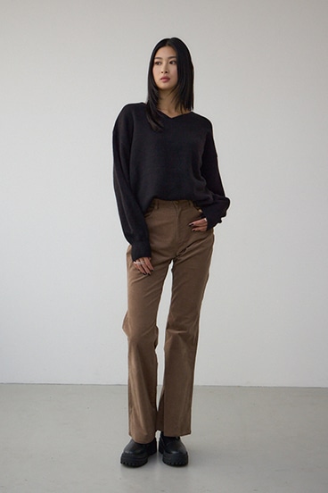 Vネックアソートカラーニットプルオーバー 詳細画像