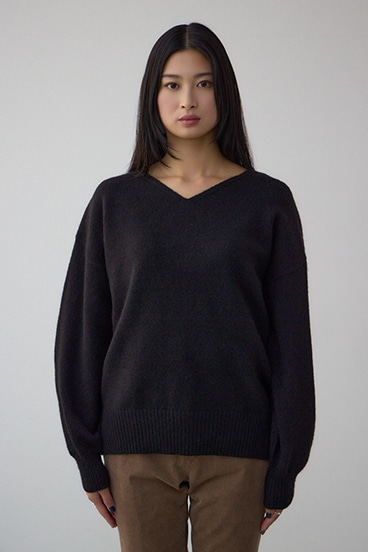 Vネックアソートカラーニットプルオーバー 詳細画像