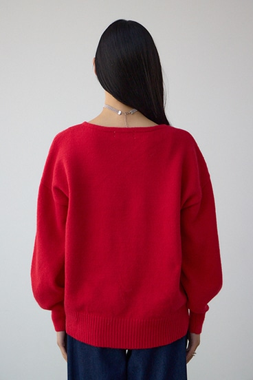 Vネックアソートカラーニットプルオーバー 詳細画像