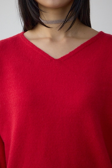 Vネックアソートカラーニットプルオーバー 詳細画像