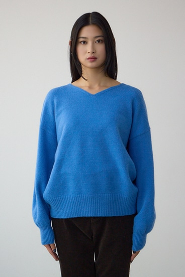 Vネックアソートカラーニットプルオーバー 詳細画像