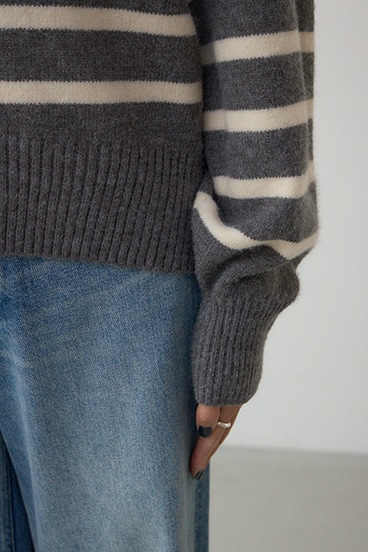 Vネックアソートカラーニットプルオーバー 詳細画像