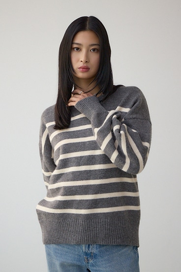 Vネックアソートカラーニットプルオーバー 詳細画像