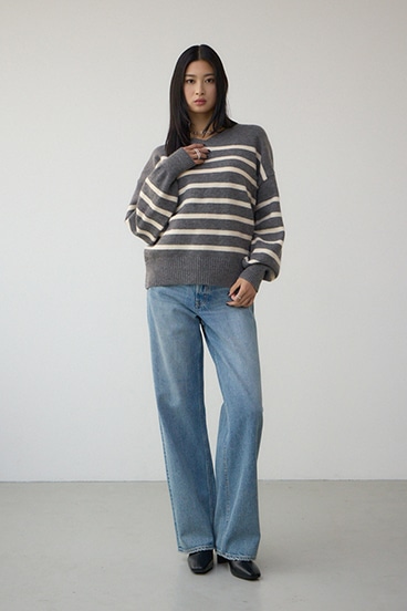 Vネックアソートカラーニットプルオーバー 詳細画像