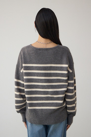 Vネックアソートカラーニットプルオーバー 詳細画像