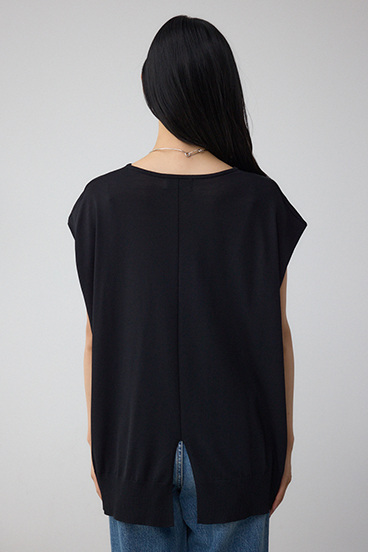 C/T冷感 バックスリットワイドニット 詳細画像