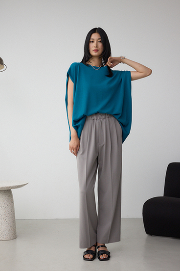 C/T冷感 バックスリットワイドニット 詳細画像