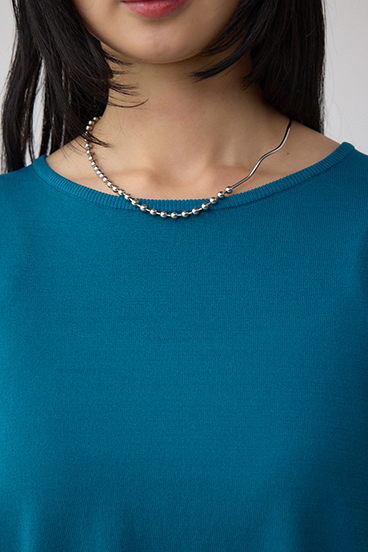 C/T冷感 バックスリットワイドニット 詳細画像