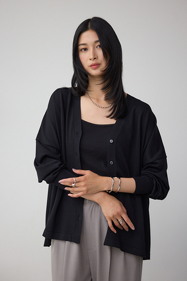 C/T冷感 ニットカーディガン 詳細画像