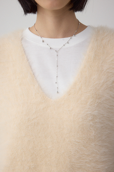 シャギーニットベスト 詳細画像