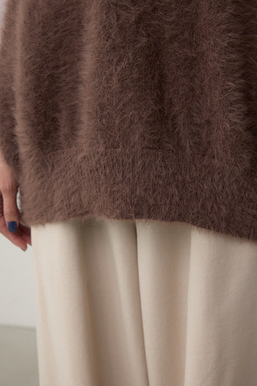 シャギーニットベスト 詳細画像