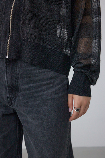 シアージップアップカーディガン 詳細画像